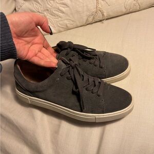Frye Women's Dark Gray Suede Sneakers